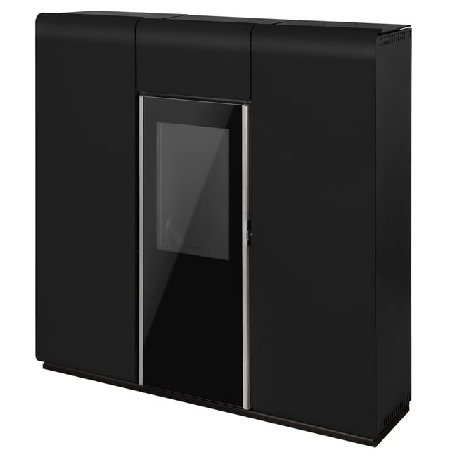 Termoestufa de Pellets TEK Biomasse Slim Aqua 20 kW – Negro (A+) - Imagen 3
