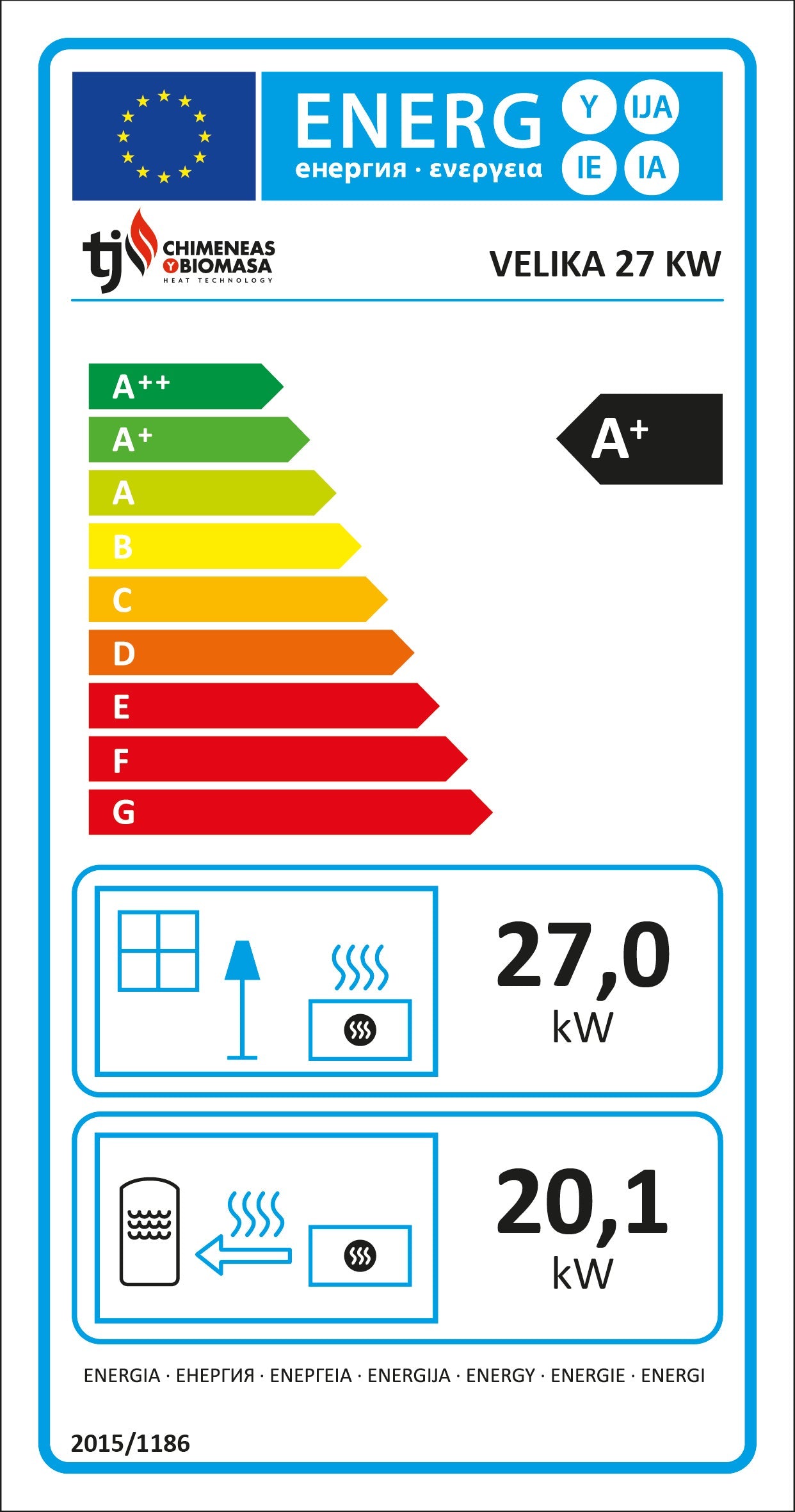 Termoestufa de Pellets Hidro TJ Velika 15 kW – Negro (A++) - Imagen 5