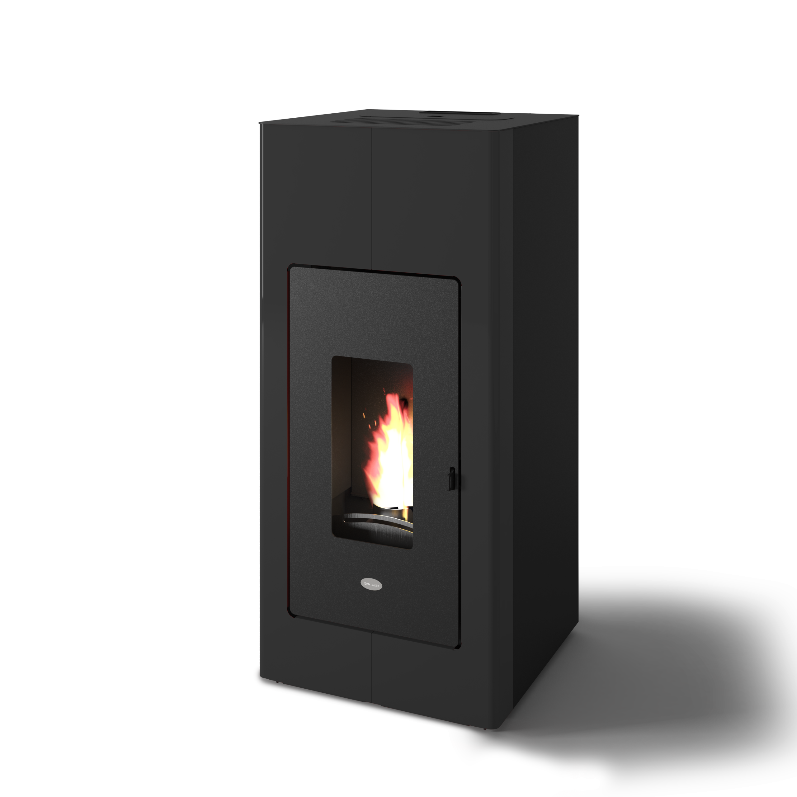 Termoestufa de Pellets Hidro Ilaria 17,5 kW – Negro (Ventilación Frontal + Hidro)