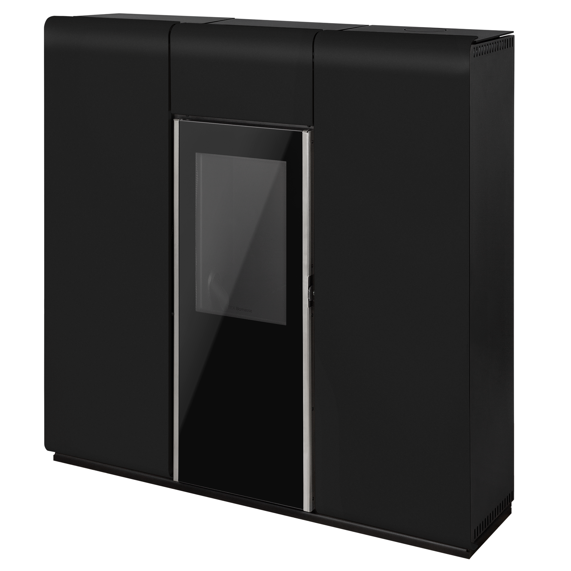 Termoestufa de Pellets TEK Biomasse Slim Aqua 20 kW con ACS – Negro (A+) - Imagen 3